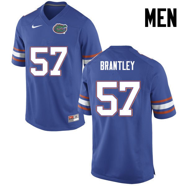 Florida Gators Men #57 Caleb Brantley College Football Blue